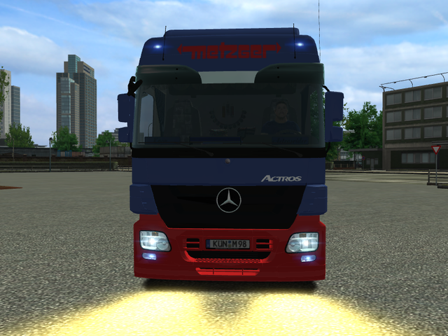 ets Mercedes Actros + trailer METZGER by Nivek ver ETS COMBO'S