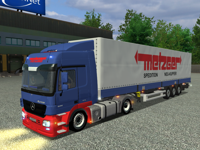 ets Mercedes Actros + trailer METZGER by Nivek ver ETS COMBO'S