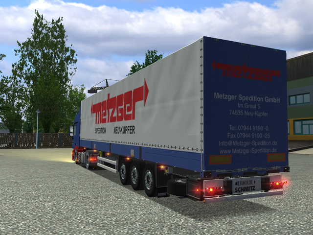 ets Mercedes Actros + trailer METZGER by Nivek ver ETS COMBO'S