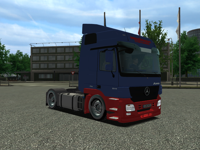 ets Mercedes Actros + trailer METZGER by Nivek ver ETS COMBO'S