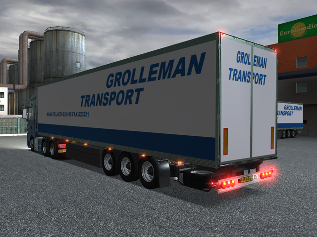 gts Man TGX 6x4 + Trailer Grolleman Transport Wijh GTS COMBO'S