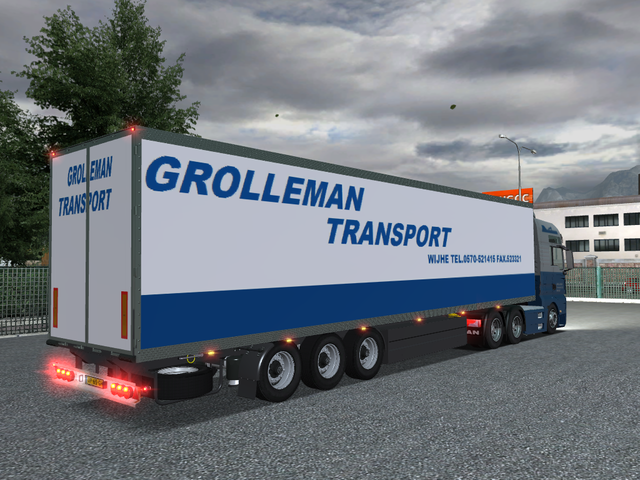 gts Man TGX 6x4 + Trailer Grolleman Transport Wijh GTS COMBO'S