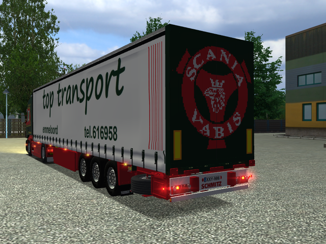 ets Scania R730 + trailer TopTransport Emmeloord b ETS COMBO'S