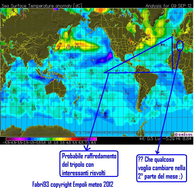 sst anom 9 settembre 2012 - 