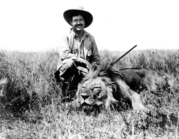 Ernest Hemingway on safari, 1934 - 