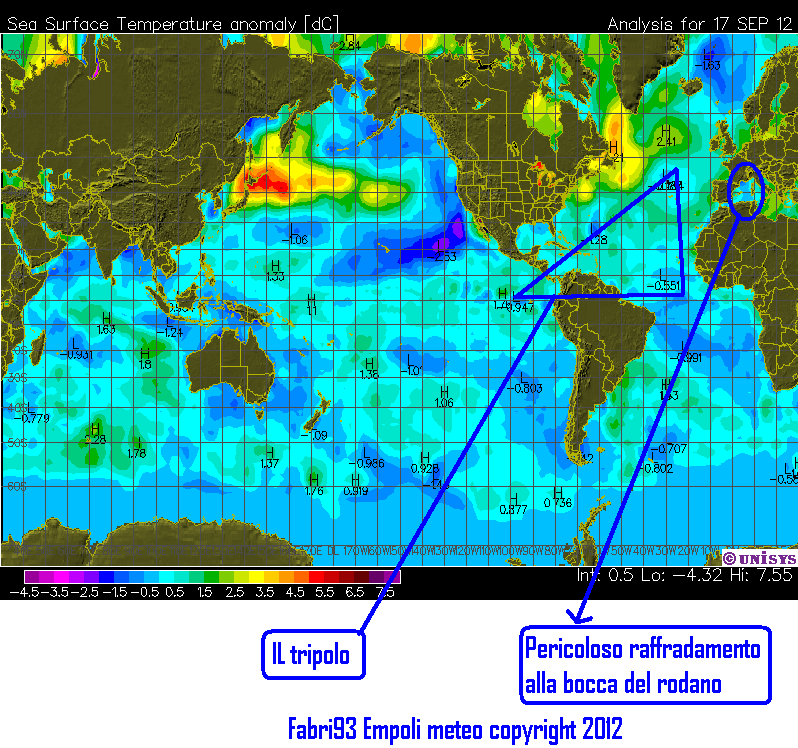 sst anom MetÃ  settembre 2012 - 