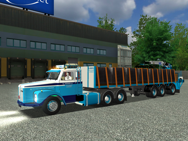 ets Scania 111 6x4 + trailer stenen REDDER Staphor Redder Transport Staphorst