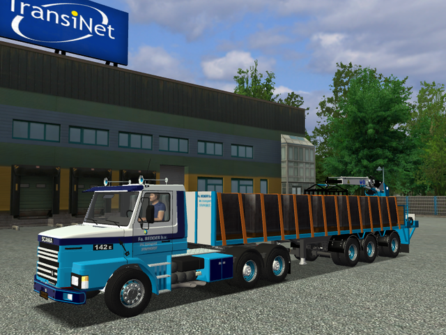 ets Scania 142E 6x4 + trailer stenen REDDER Stapho Redder Transport Staphorst
