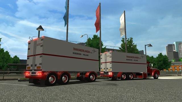 ets Scania 111 + aanhanger Transneerlandia combo v ETS DIVERSEN